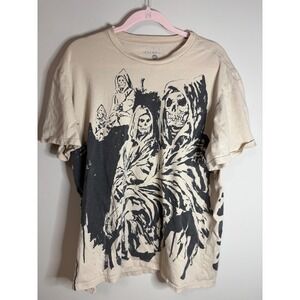 Avenged Sevenfold 2023 North American Tour Graphic T-Shirt Tan Mens 2XL